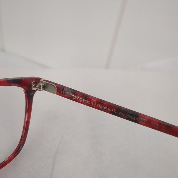 Prodesign Denmark 3607-1 c. 4124 Ruby Red Eyeglasses FRAMES ONLY 52-18-145 - Picture 6 of 12